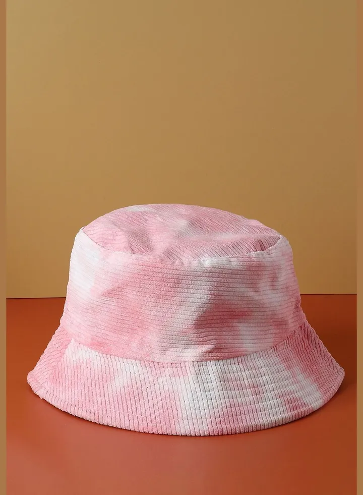 Casual Printed Corduroy Bucket Hat For Men