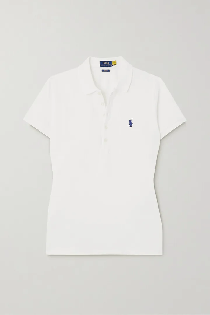 Polo Ralph Lauren - Julie Cotton-piqué Polo Shirt - White