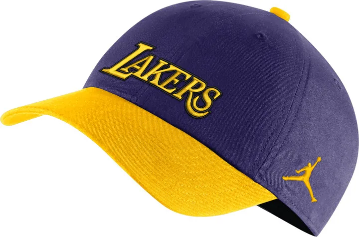 Nike Men's Los Angeles Lakers Statement Edition Jordan Heritage86 NBA Hat in Purple