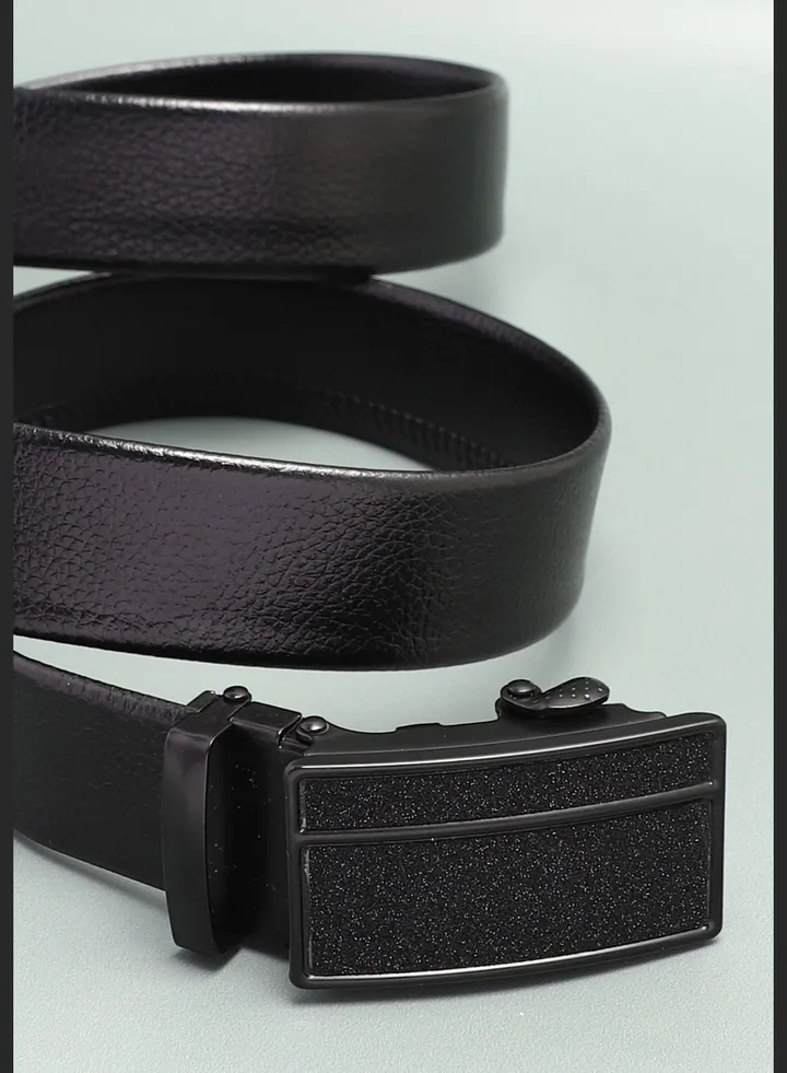 Casual Solid PU Leather Waist Belt For Men