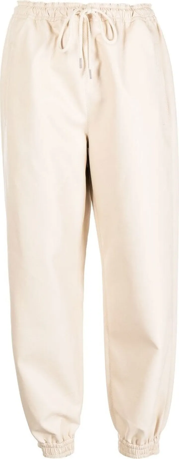 Kira faux-leather track pants
