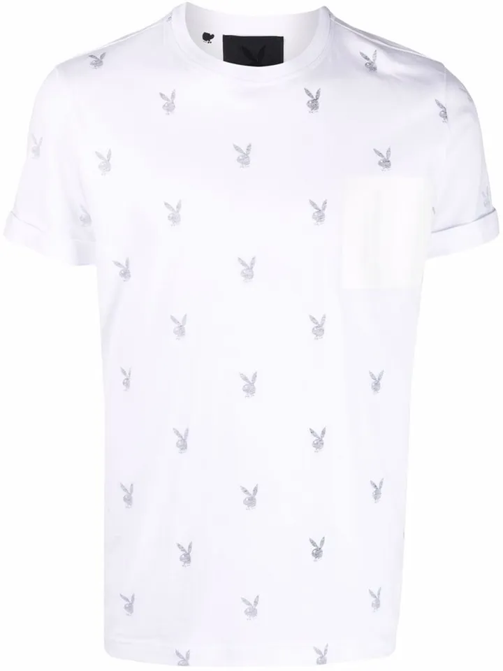 all-over Playboy-print T-shirt
