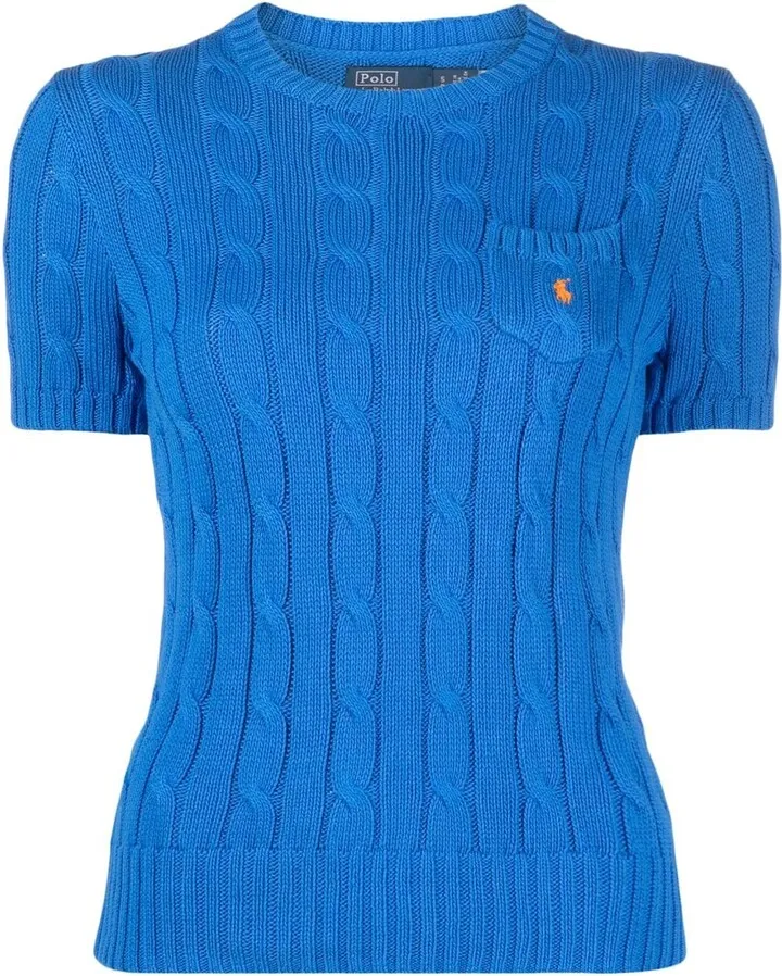 Cable-Knit Cotton Top