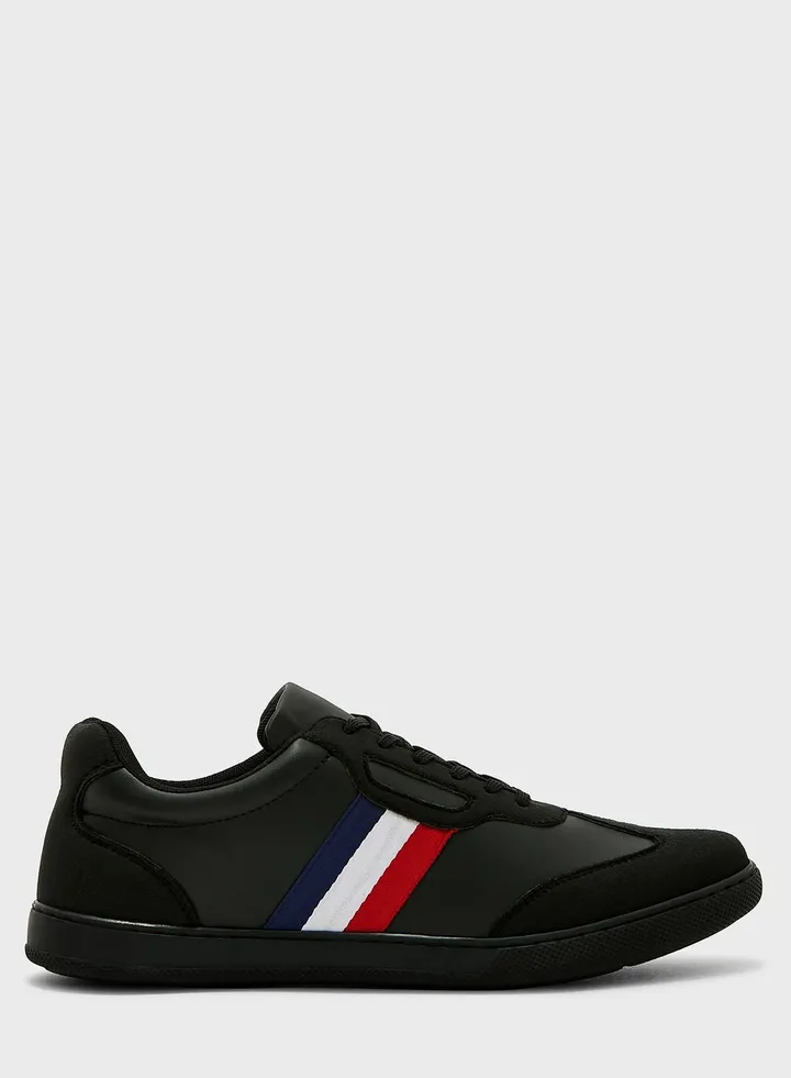 Webbing Detail Casual Sneakers