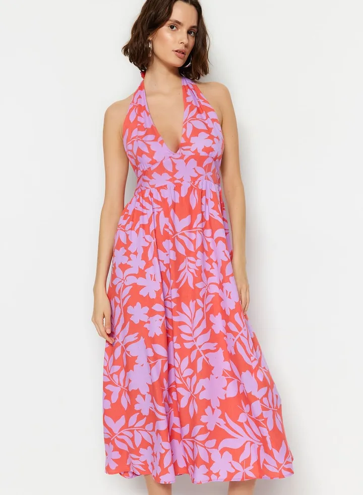 Floral Print Beach Dress