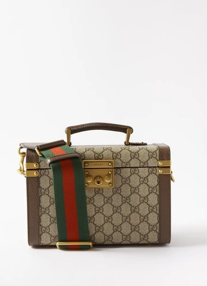 GG Supreme Canvas And Leather Cross-body Bag