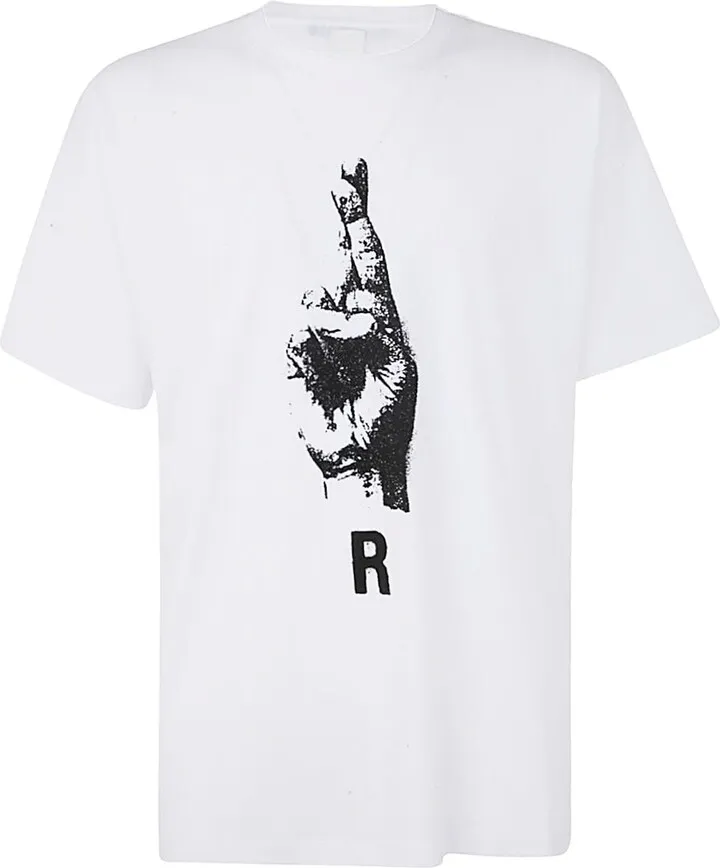 Oversized T-shirt With Hand Sign Print