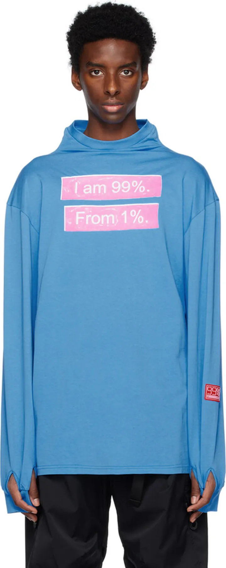 99%IS- Blue Myeoksal Long Sleeve T-Shirt