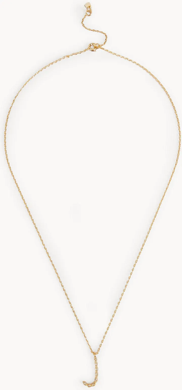 Gold-tone crystal necklace