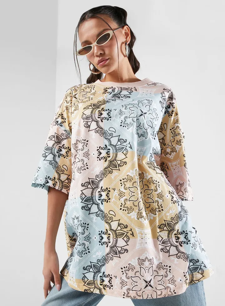 Signature Paisley T-Shirt Dress
