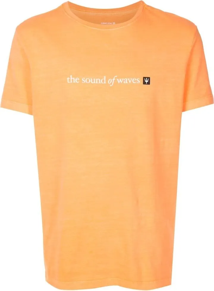 slogan-print short-sleeve T-shirt