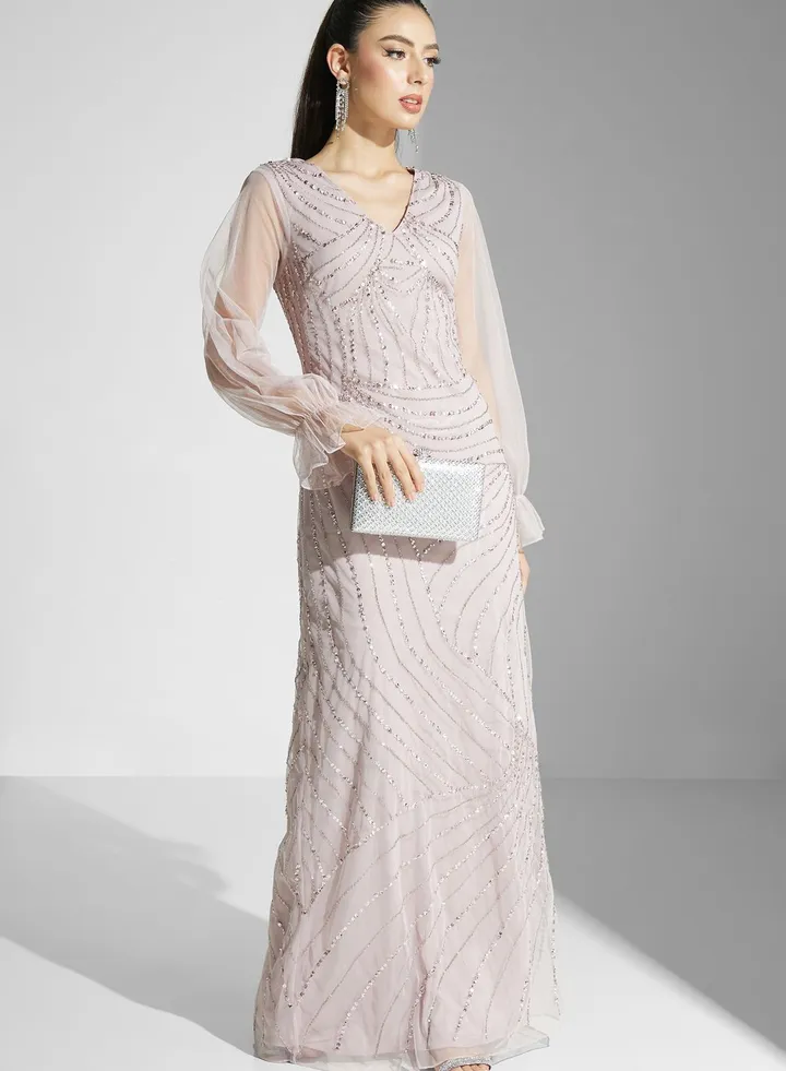 Embellished Maxi Dress