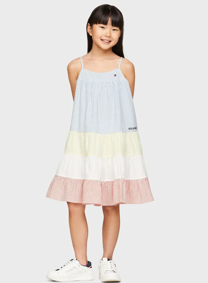 Kids Color Block Dress
