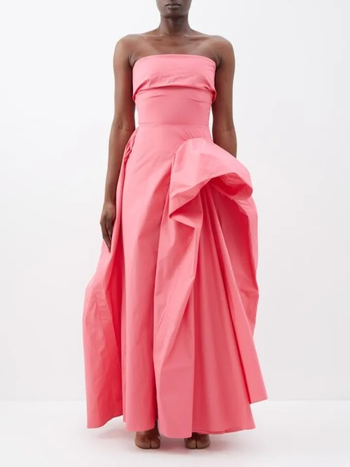 Manuela Gathered Cotton Gown
