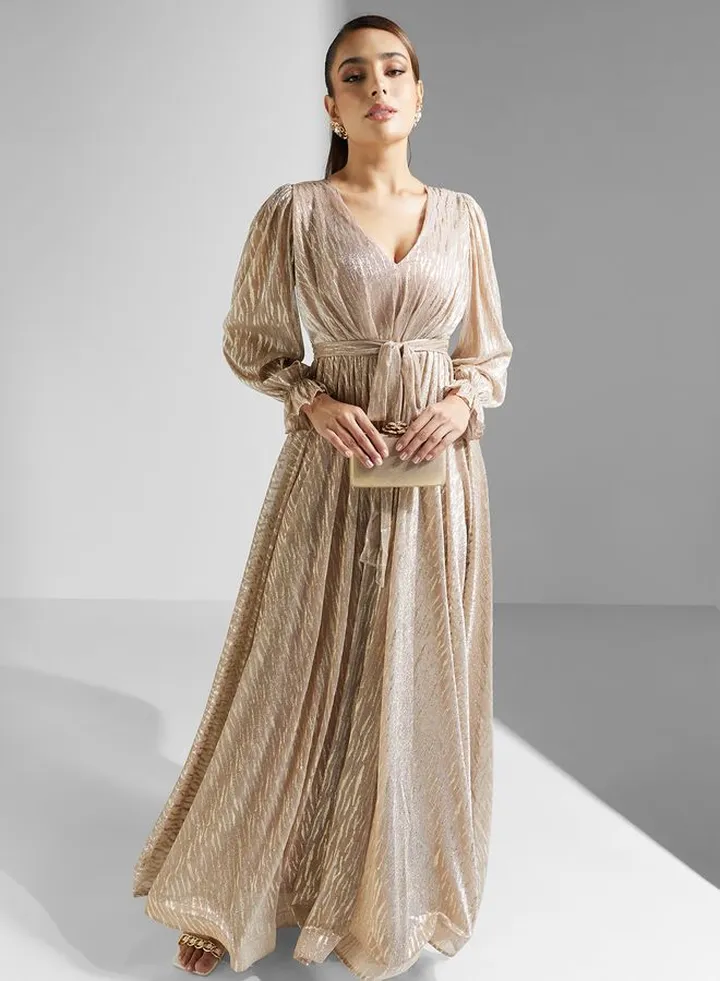 Embellished Long Sleeve Dress