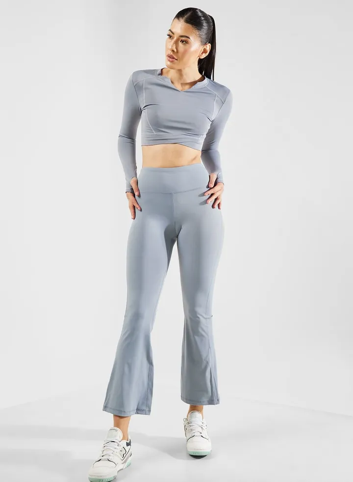 High Waisted Wide Leg Legging