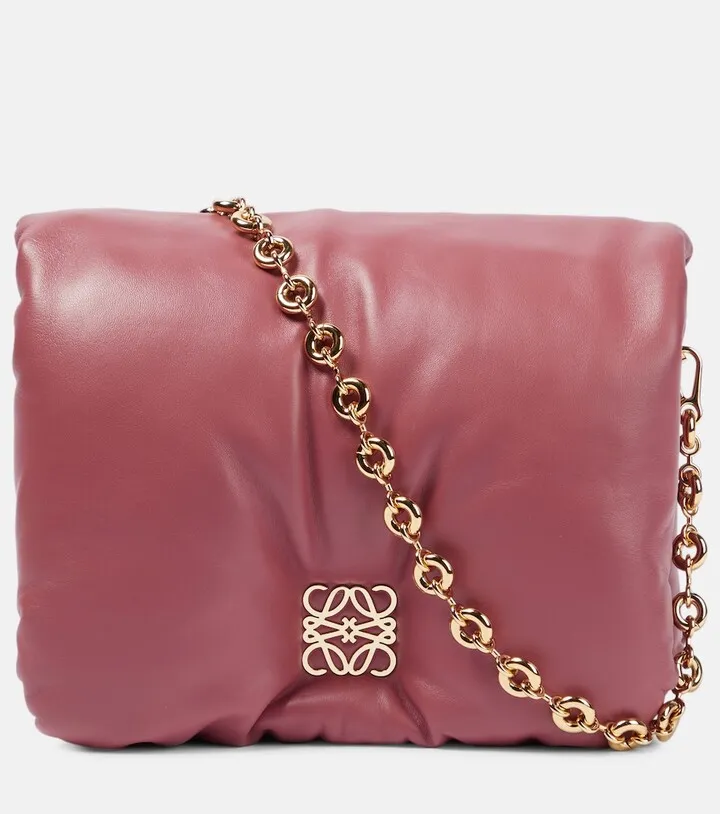 Goya Puffer Small leather shoulder bag