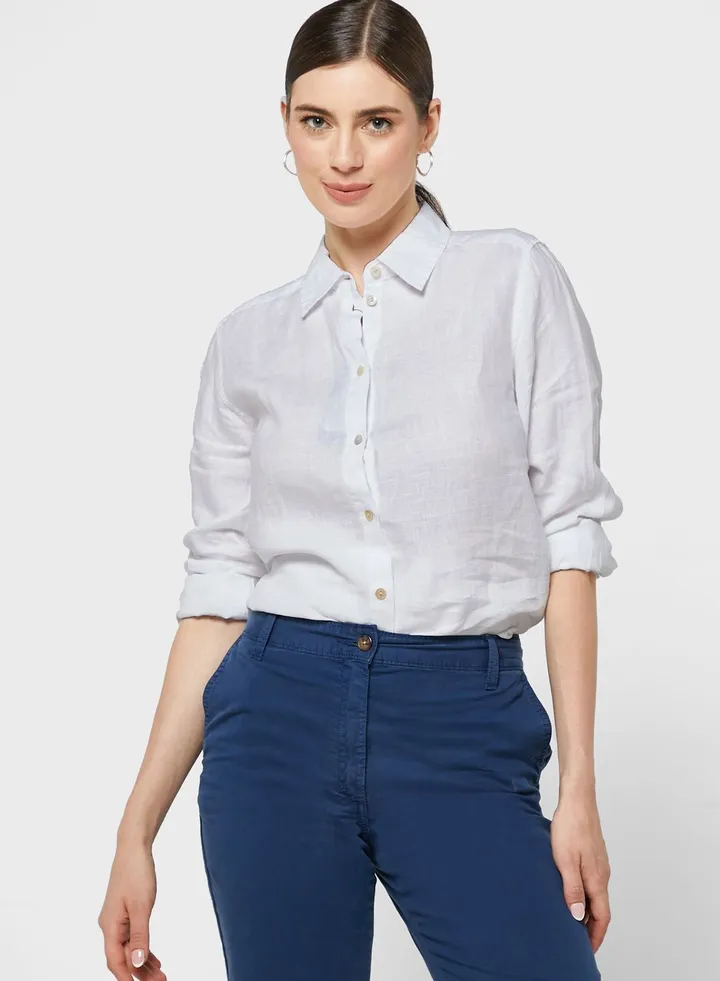 Pure Linen Long Sleeve Shirt