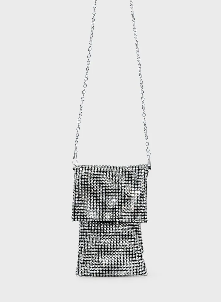 Lama Diamante Foldover Bag