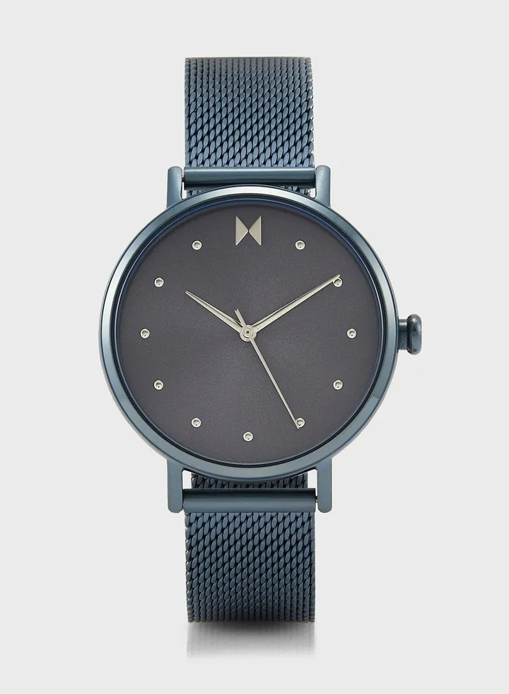 Ionic Plated Blue Steel Analog Watch