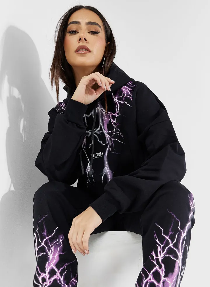 Logo Cropped Hoodie