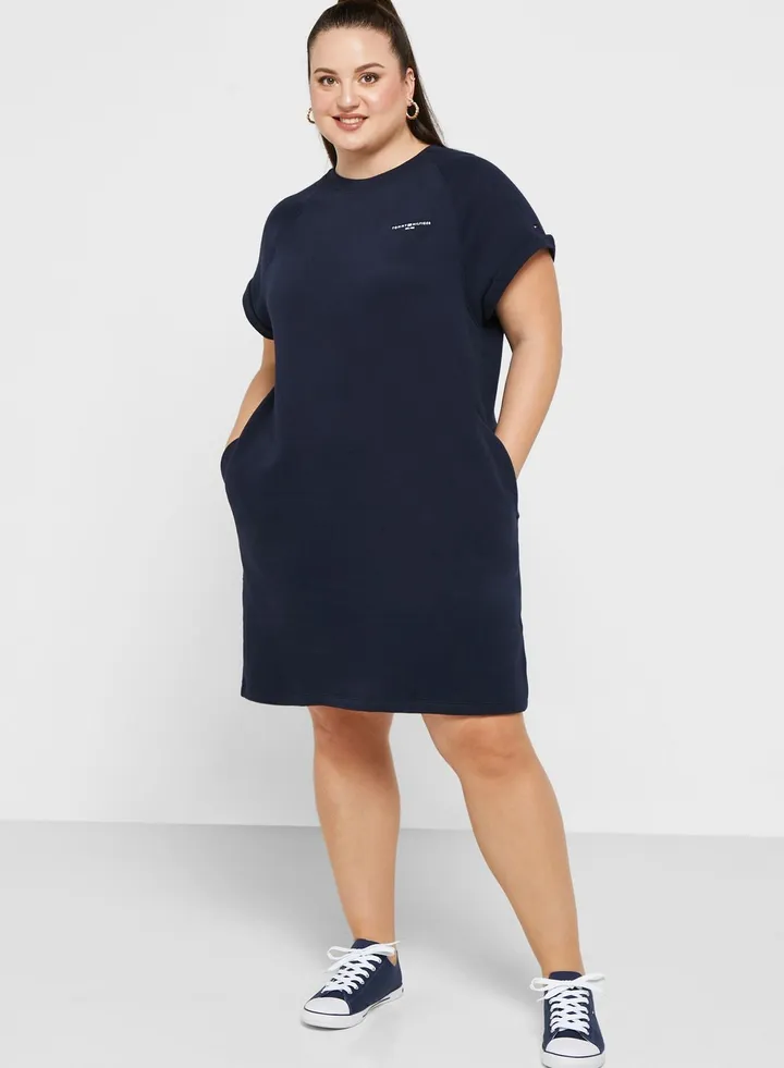 Knitted Crew Neck Dress