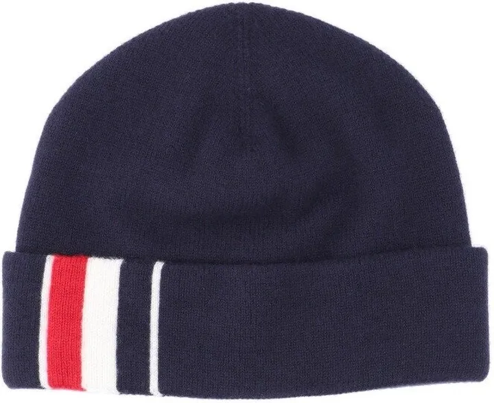 Thom Browne Stripe Detailed Knitted Beanie
