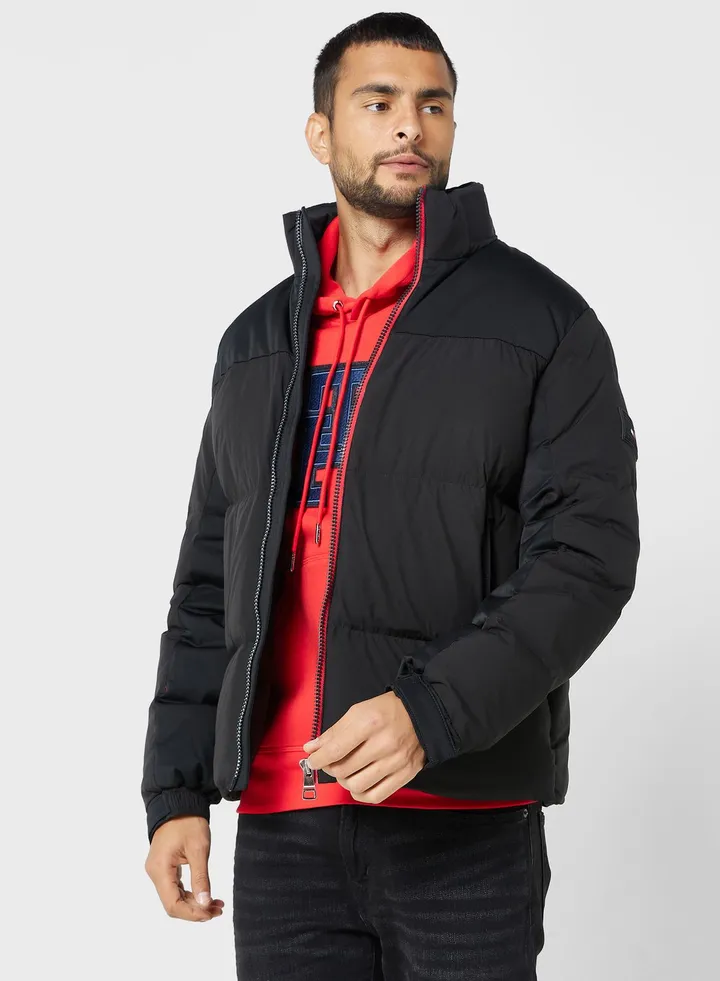 Zip Through Puffer Jacket