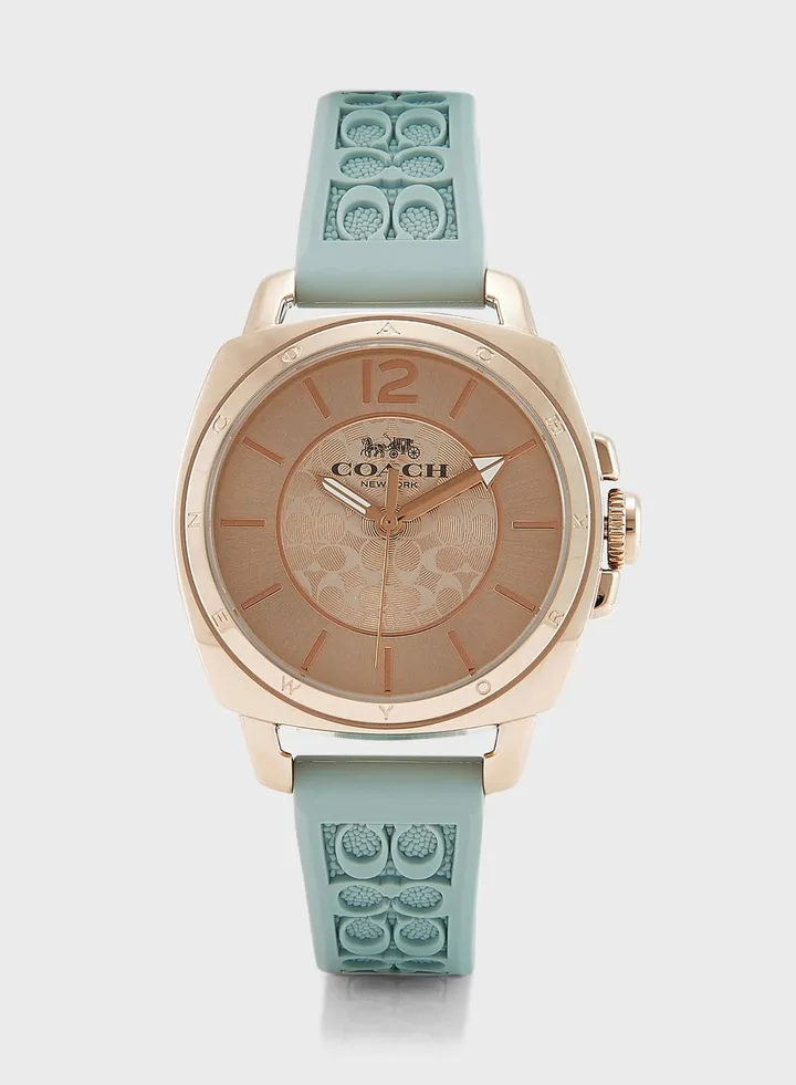 Teal Silicone Analog Watch