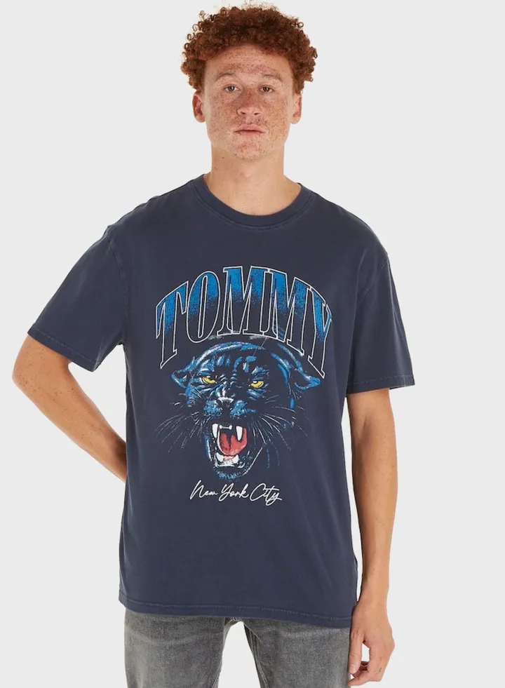 College Tiger Crew Neck T-Shirt