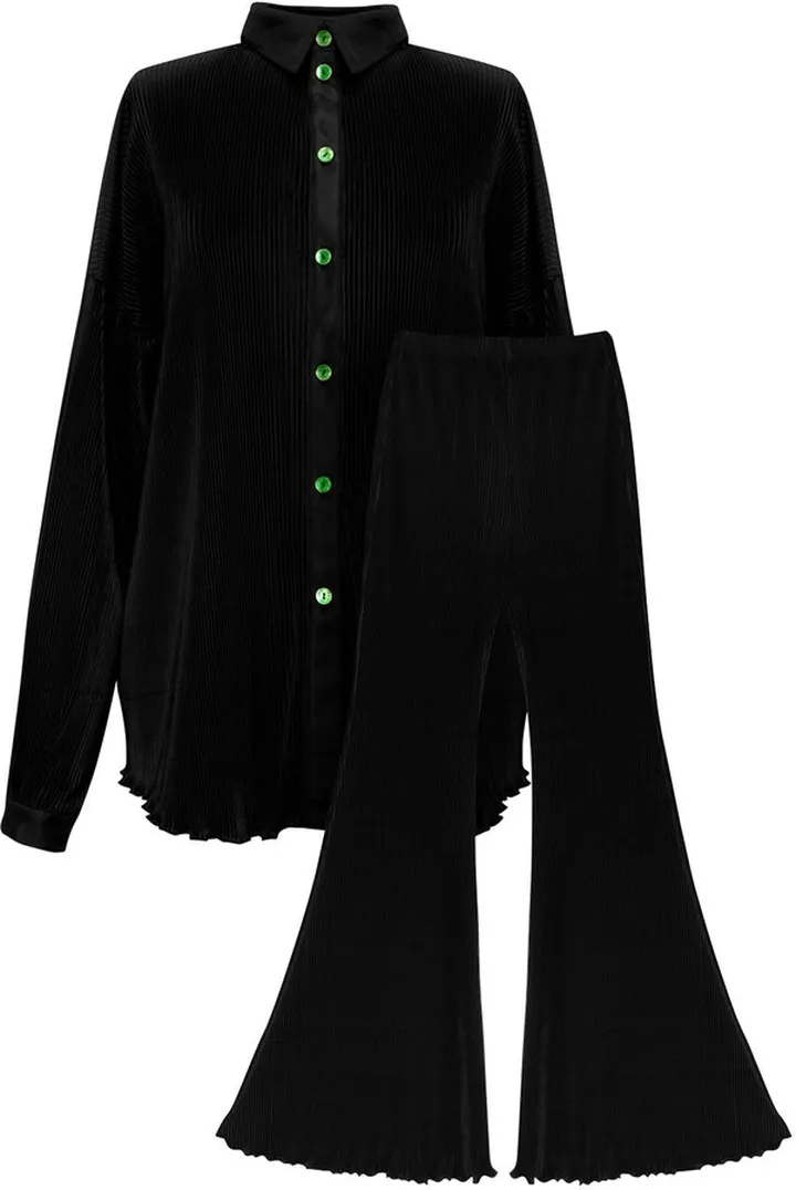 Origami pleated pajama set