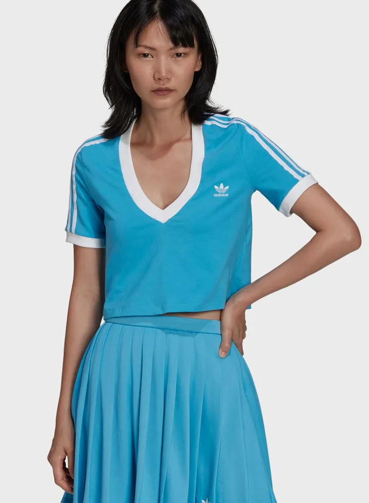 3 Stripe Cropped T-Shirt