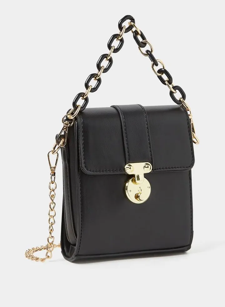 Chain Handle Crossbody Bag
