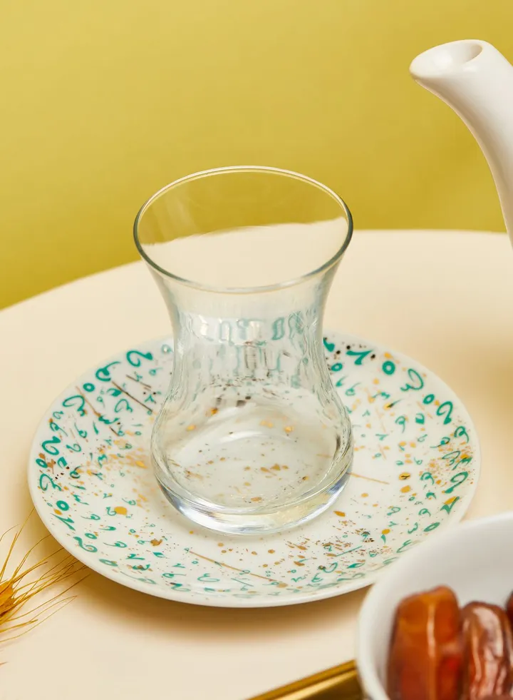 Turquoise Accents Teacup