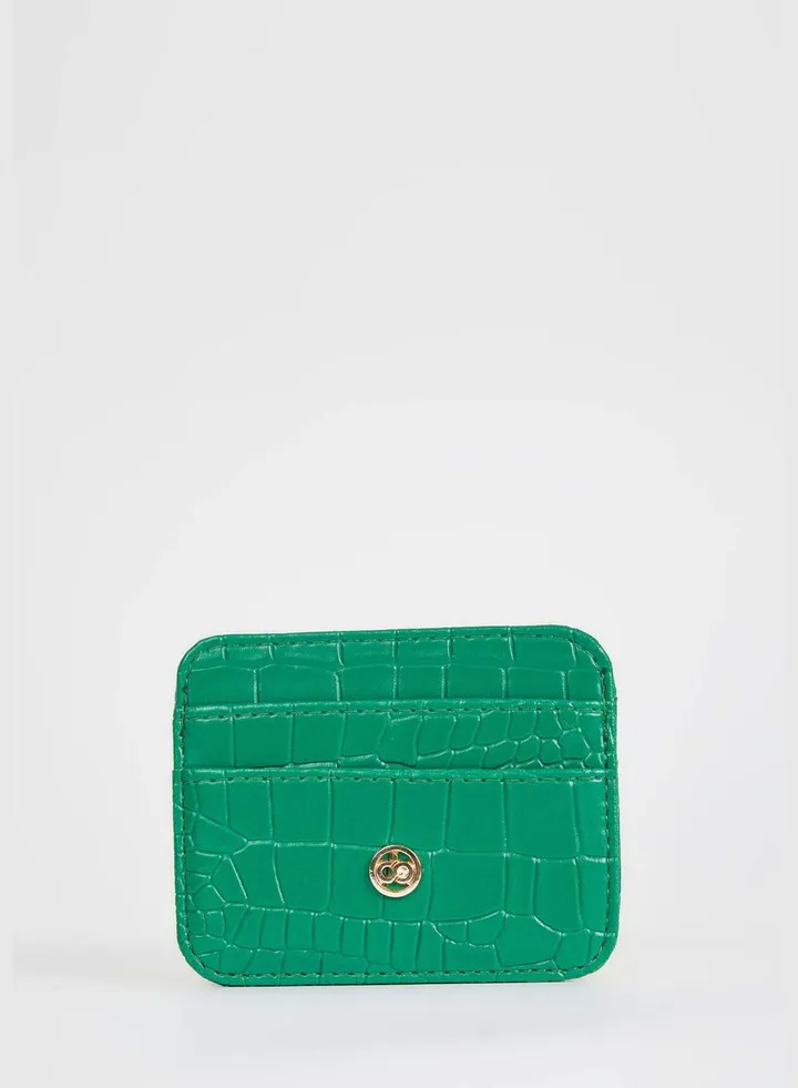 Faux Leather Card Holder