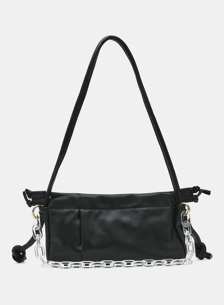 Zip Closure Womens PU Shoulder bag