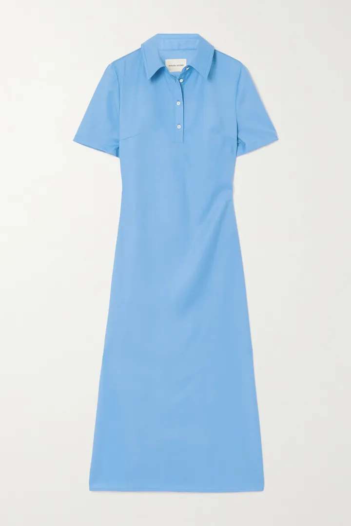 LOULOU STUDIO - Bira Wool-twill Midi Dress - Blue