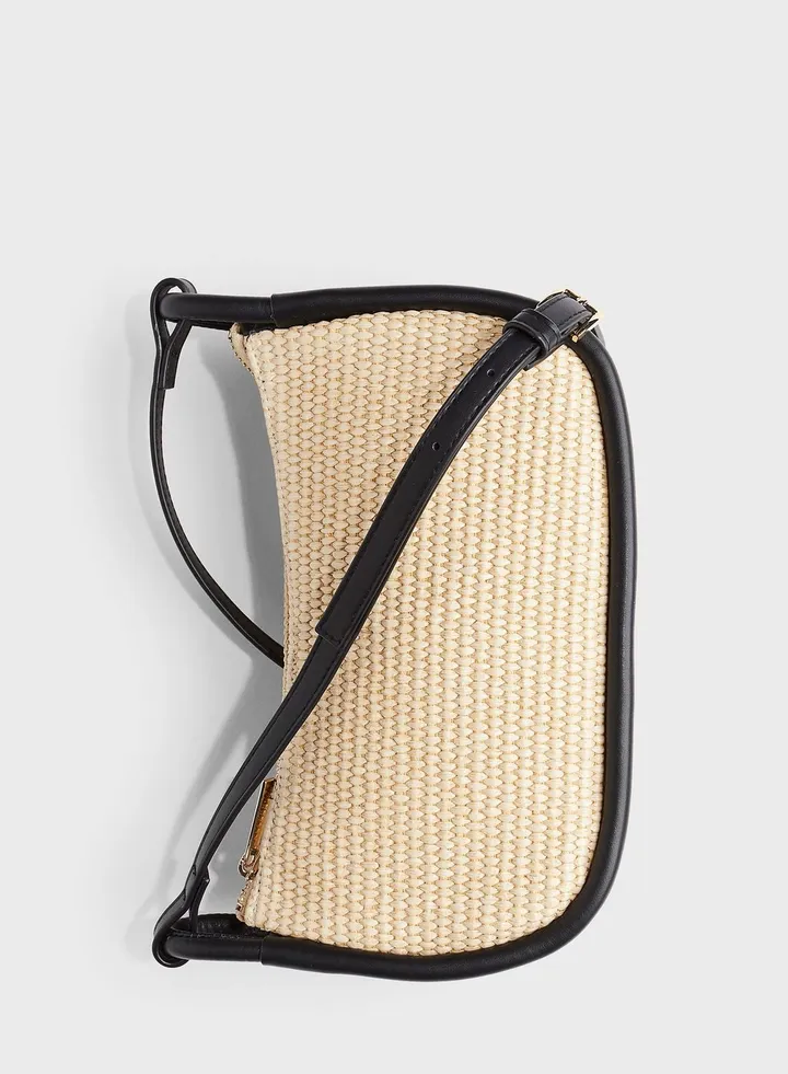Crossbody Straw Bag