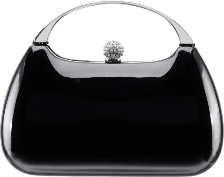 Nina Women's Metallic Minaudiere bag with Metal Handle