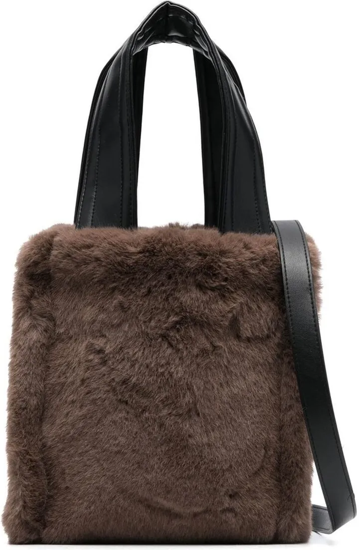 Lucille shearling-style tote bag