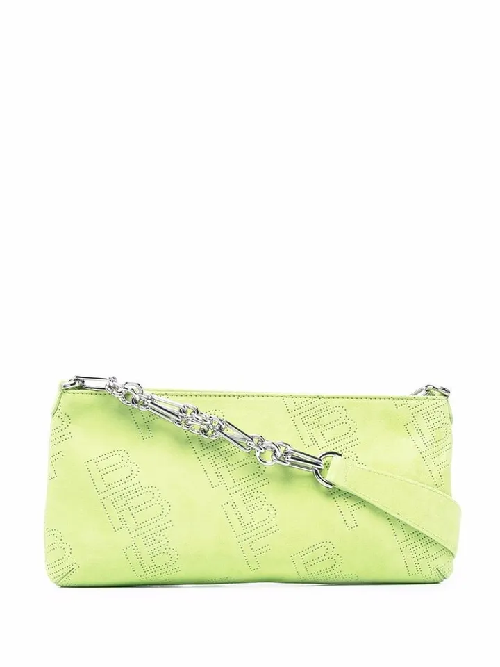Holly perforated-logo shoulder bag