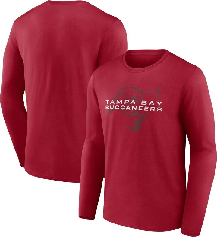 Men's Fanatics Branded Red Tampa Bay Buccaneers Advance to Victory Long Sleeve T-shirt