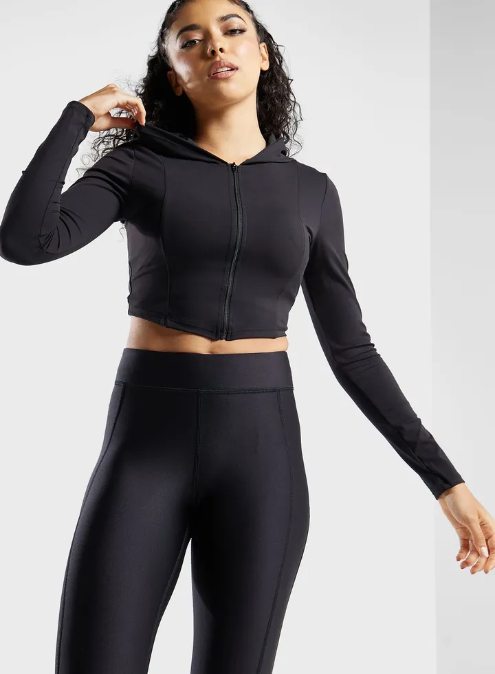 Athletic Top With Attached Hood