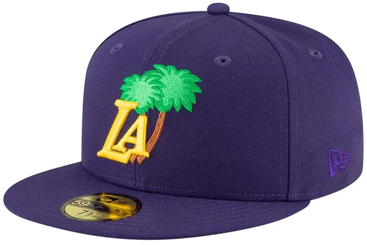 Men's Purple Los Angeles Lakers Icon 59FIFTY Fitted Hat