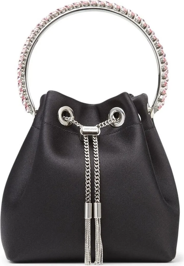 Bon Bon crystal-embellished satin bag