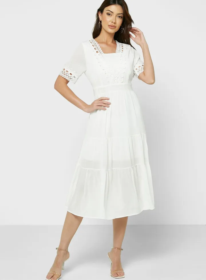 Lace Trim Dress
