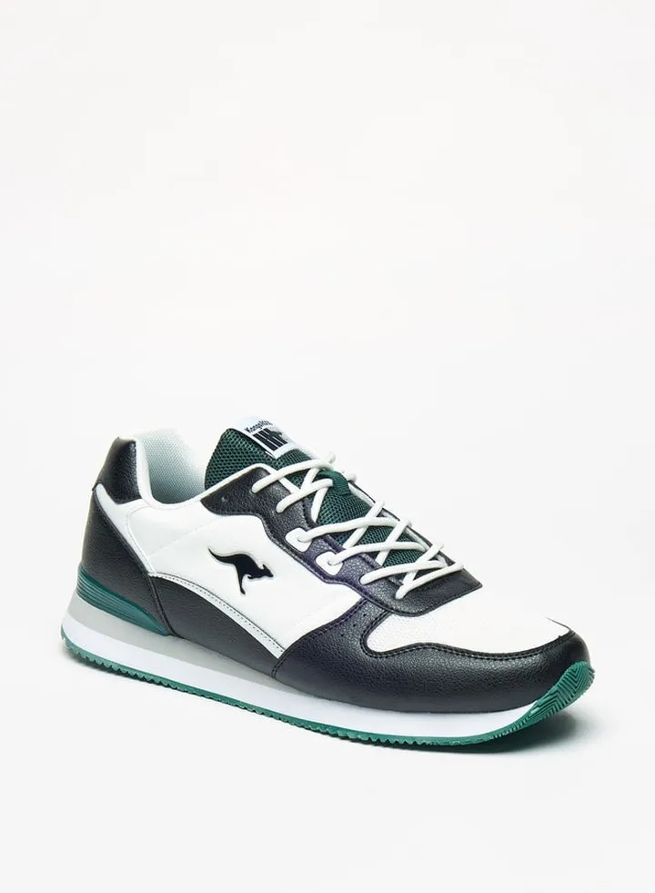 Men's Colourblock Sneakers with Lace-Up Closure