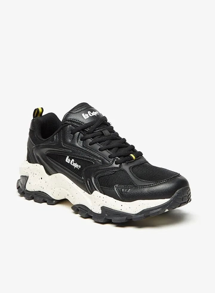 Men's Panelled High Cut Lace-Up Sports Shoes