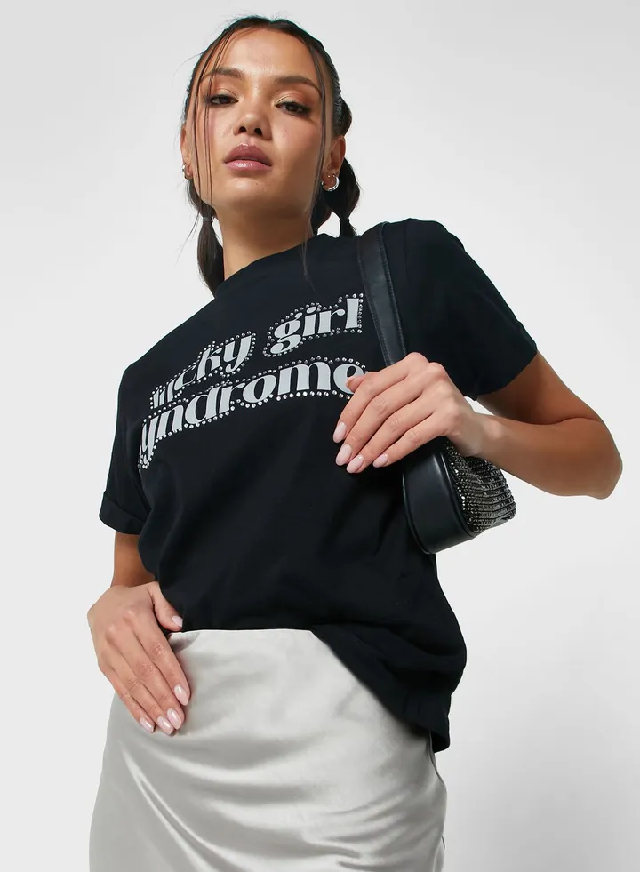 Regular Tshirt With Roll Up Cuff ( Tacked
