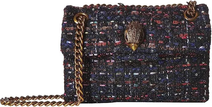Kurt Geiger London Tweed Mini Kensington Crossbody (Red) Cross Body Handbags